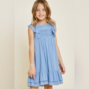 Lace Dobby Mini A-Line Dress